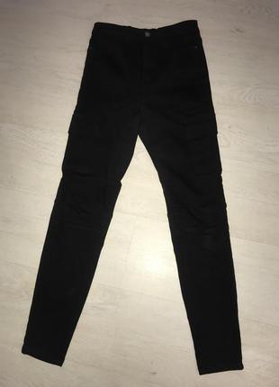 Джинси з високою посадкою xs stradivarius джинси