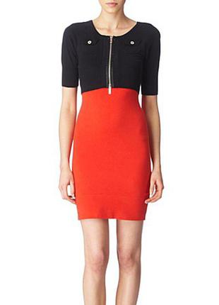 Karen millen обтисле плаття-кардиган двоколірне