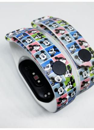 Ремешок mi band 3 mi band 4 mi band 5 mi band 6 ми бенд mickey
