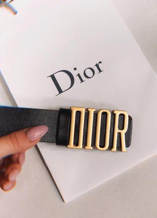 Ремінь жіночий шкіряний в стилі dior
