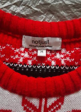 Новогодний свитер not just, размер м6 фото