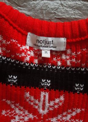 Новогодний свитер not just, размер м8 фото