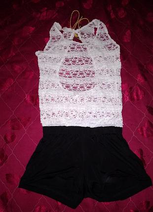 Комбинезон-ромпер нарядный.