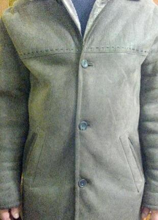 Натур мужская кожная дубленка куртка р л-хл