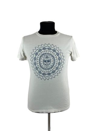 Дизайнерская японская футболка с лого черепа remi relief майка тишка с рукавами japan