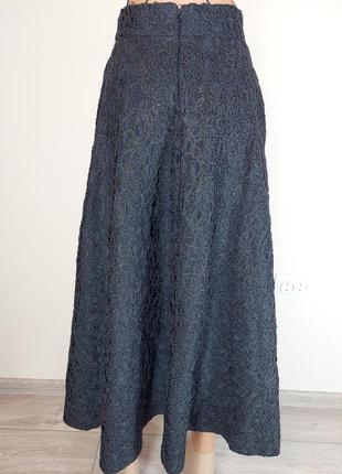 Асимметричная high low юбка с карманами4 фото
