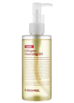 Гідрофільна олія з пробіотиками і колагеном medi peel red lacto collagen cleansing oil, 200 мл1 фото