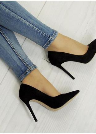 Нові замшеві туфлі човники весна літо