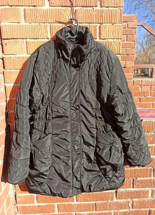 Удлиненная теплая куртка, полу пальто ohh большой размер 4 xl10 фото