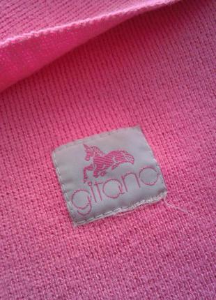 Ярко-розовый шарф шарфик gitano4 фото