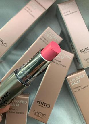 Кольоровий зволожуючий бальзам для губ kiko milano coloured balm