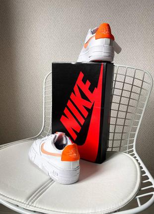 Женские кроссовки nike air force 1 low pixel white orange  | жіночі кросівки найк5 фото