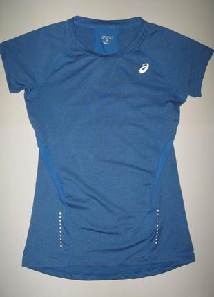 6-8 легкая дышащая спортивная футболка для тренировок, бега, фитнеса asics motion dry2 фото