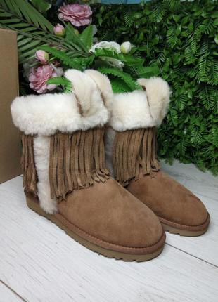 Ugg darlala classic beige. уггі з вушками. оригінал натуральна шкіра4 фото