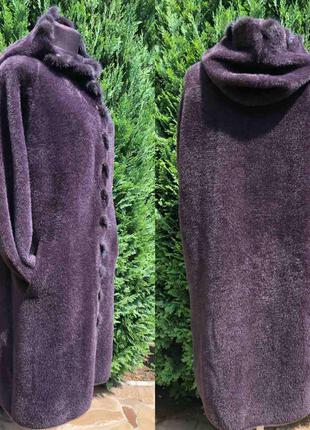 Мега шикарные пальто альпака с отделкой норочки.5 фото