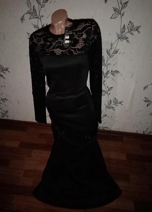 Шикарное чёрное платье