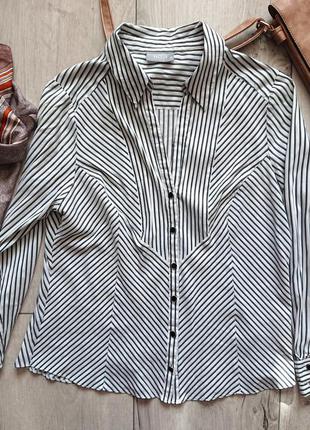 Блуза рубашечного кроя с длинным рукавом