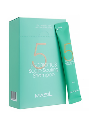 Глубокоочищающий шампунь с пробиотиками masil 5 probiotics