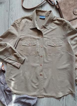 Рубашка с длинным рукавом из вискозы