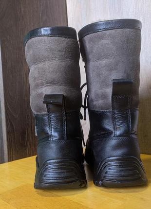 Ugg - кожаные зимние водостойкие ботинки5 фото