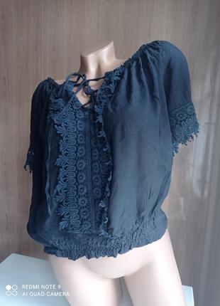 Кофточка с кружевом#на завязке