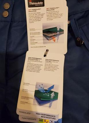 Нові німецькі лижні штани tchibo 3m™ thinsulate™, р. 367 фото