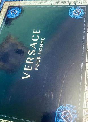 Оригінальна подарункова коробка оригінал подарункова versace pour homme оригінал упаковка коробочка4 фото