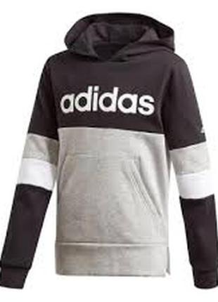 Толстовка adidas boys colorblock fleece sweatshirt hoodie1 фото