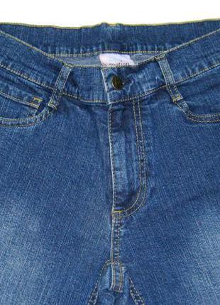 Темні джинси, сині ,рівні,класика р 42 стрейч7 фото