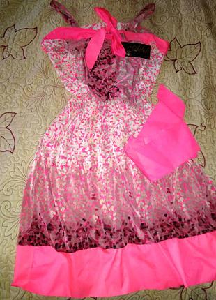 Яркое летнее платье.s-m.