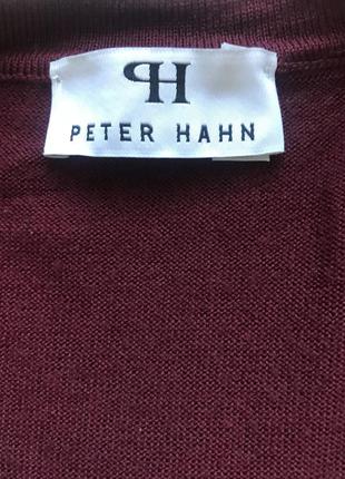 ✅роскошный шерстяной кардиган винного цвета peter hahn p.42/l-xl2 фото