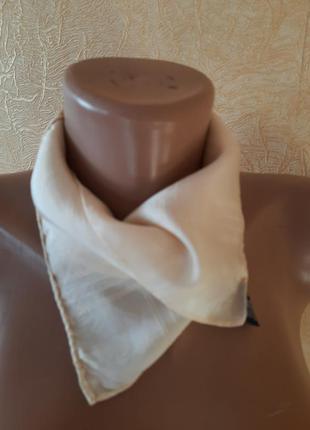 Шелковый платок шейный платочек италия8 фото