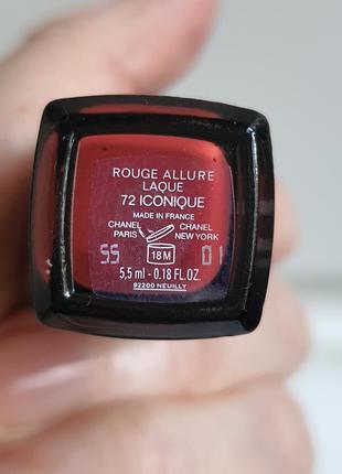 Лак для губ chanel rouge allure laque7 фото