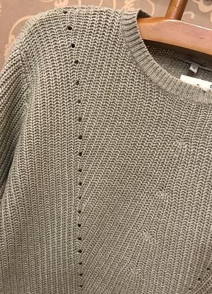Нереально красивый и стильный брендовый вязаный свитер-оверсайз 20.