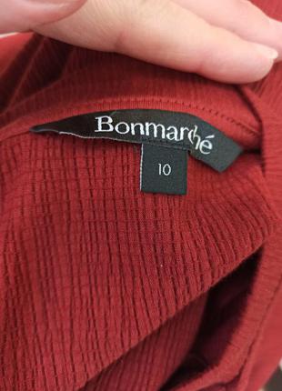 Прдовжена широка футболка bonmarche uk10 спереду вузол/ оверсайз2 фото