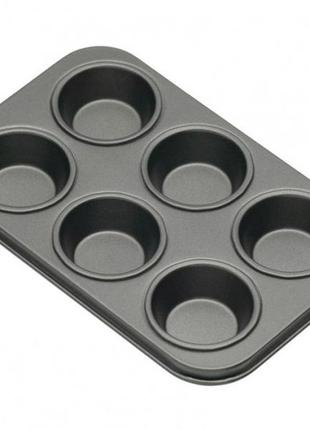 Kc ns формы для выпечки мини кексов 6 отверстий с антипригарным покрытием 15 см х 10 см 2 единицы