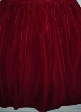 Красивое велюровое платье tu на 8 лет3 фото