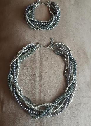 Ожерелье + браслет.1 фото