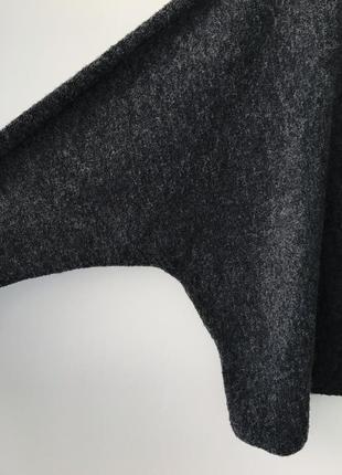 Джемпер с рукавами летучая мышь h&m серый свитер летучая мышь темно-серый джемпер7 фото