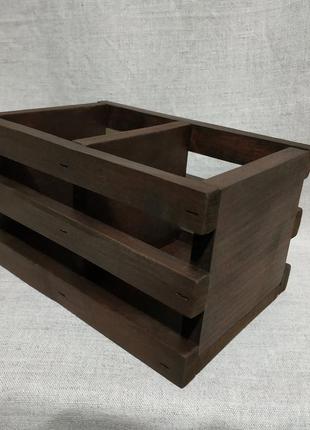 Деревянный органайзер для косметики или любых мелочей
