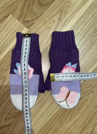 Перчатки варежки для девочки h&m 4-7 лет7 фото