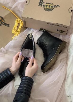 Женские ботинки dr. martens (деми, зима, внутри набивной мех)5 фото