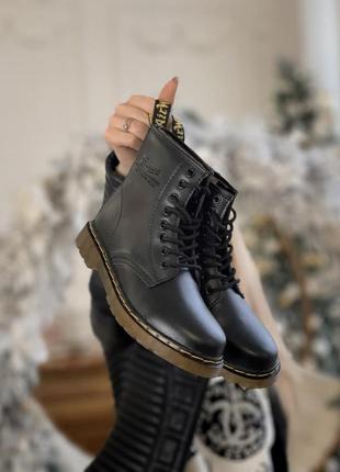 Женские ботинки dr. martens (деми, зима, внутри набивной мех)9 фото