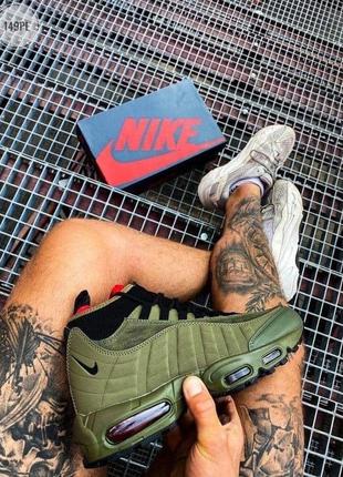 Зимові кросівки nike air max 95 sneakerboot green7 фото