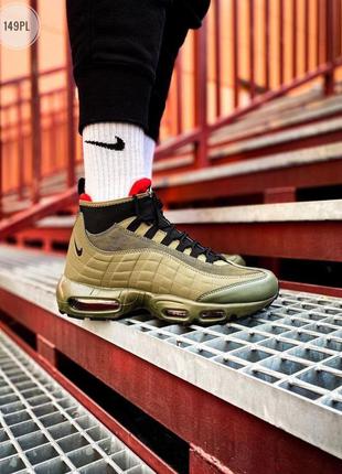 Зимові кросівки nike air max 95 sneakerboot green5 фото