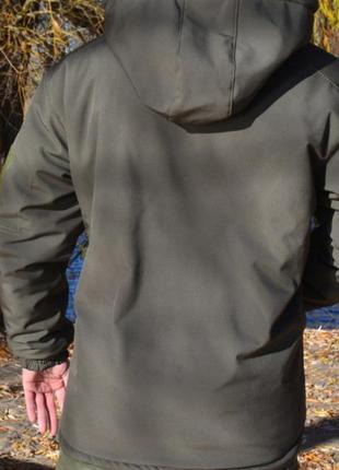 Зимняя куртка олива с утеплителем для военных3 фото