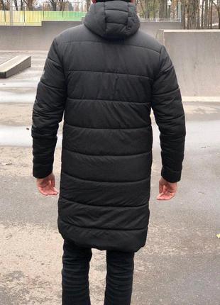 Мужская удлиненная зимняя куртка  nike❄️4 фото