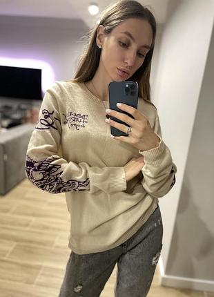 Кашемировый свитер ed hardy кашемир