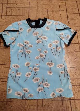 Нежная блуза с кружевным бантом на худенькую девочку