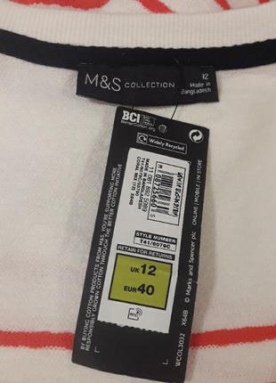 Брендовый хлопковый  новый свитер с нюансом р 12 от  marks & spencer7 фото